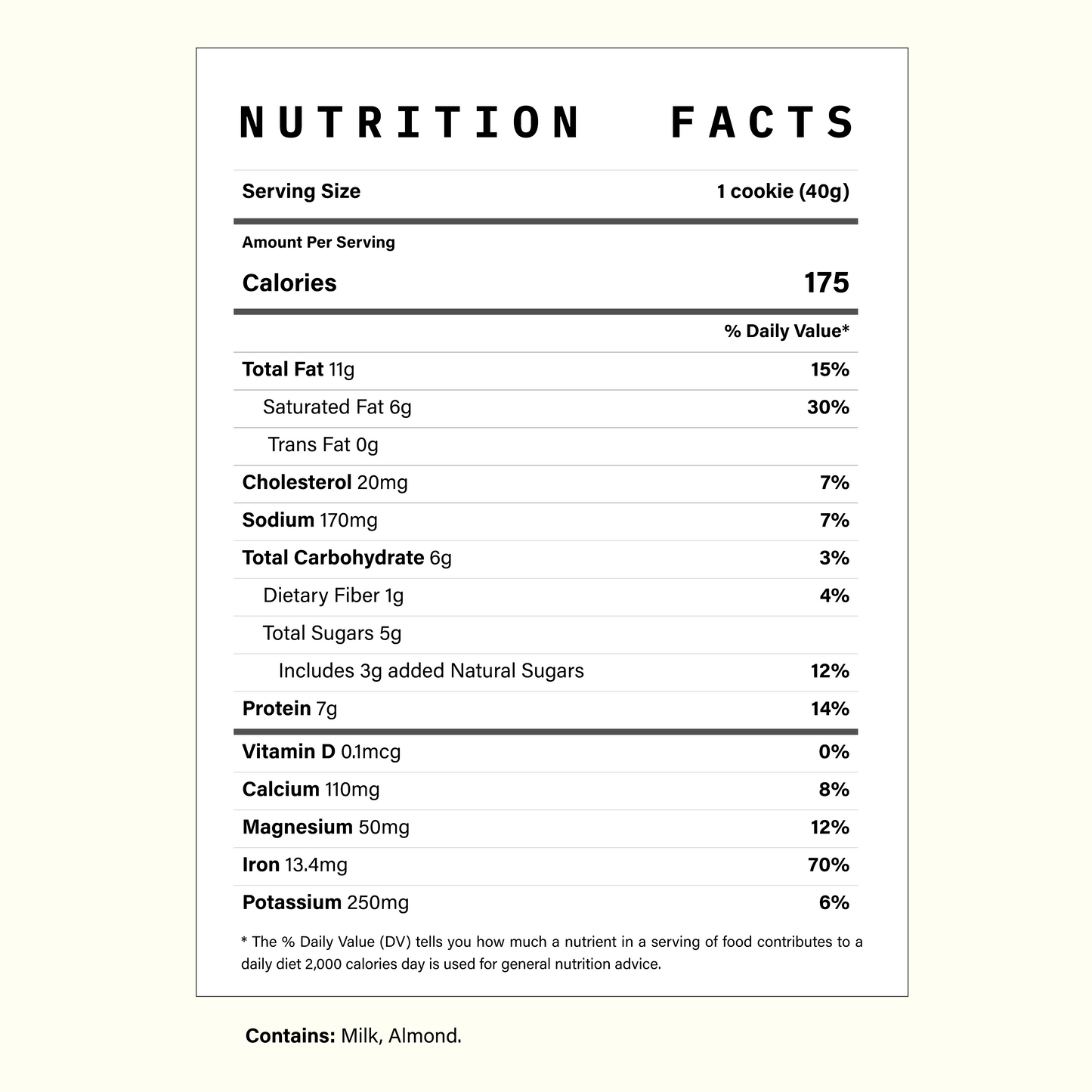 Functional Protein Cookie