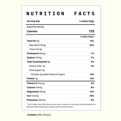 Functional Protein Cookie